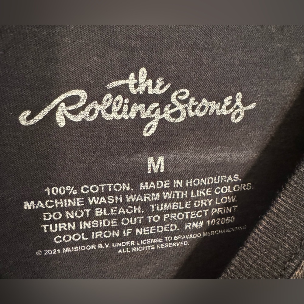 Rolling Stones Retro Tongue Logo T Shirt Size Medium Womens - Picture 2 of 2